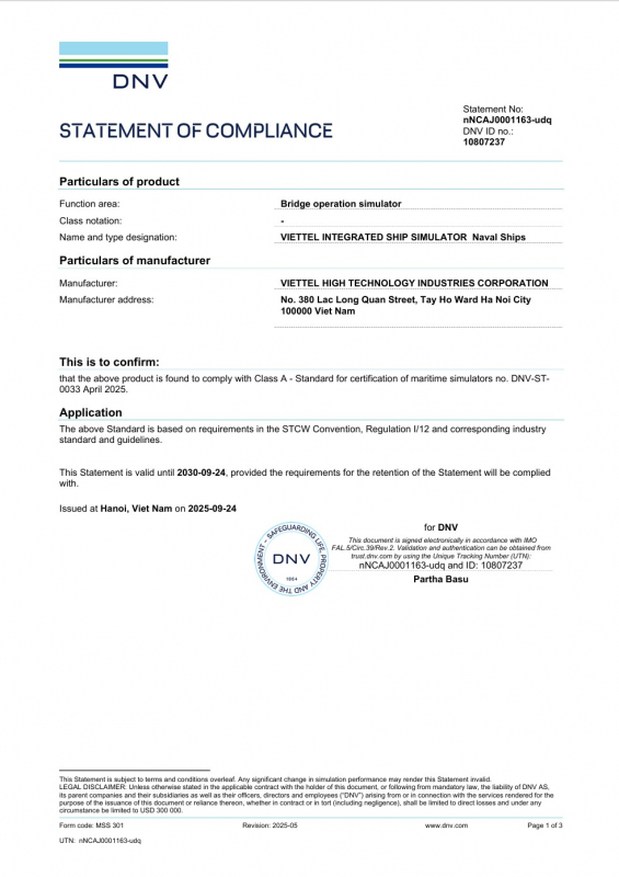 Công nghệ mô phỏng huấn luyện hàng hải Việt Nam đạt chuẩn quốc tế -1