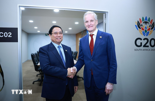 Thủ tướng gặp người đồng cấp Đức, Ai Cập và Na Uy -0