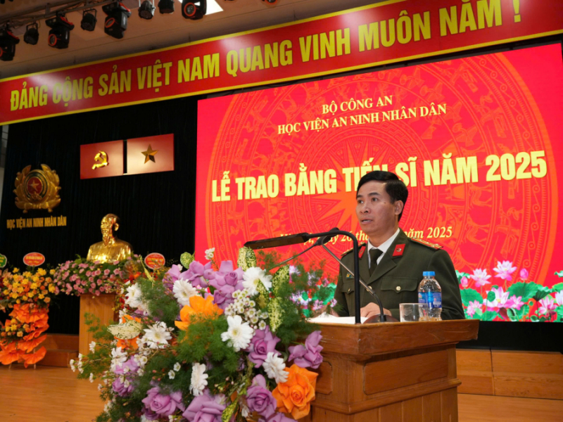 Học viện ANND trao bằng tiến sĩ năm 2025 -0