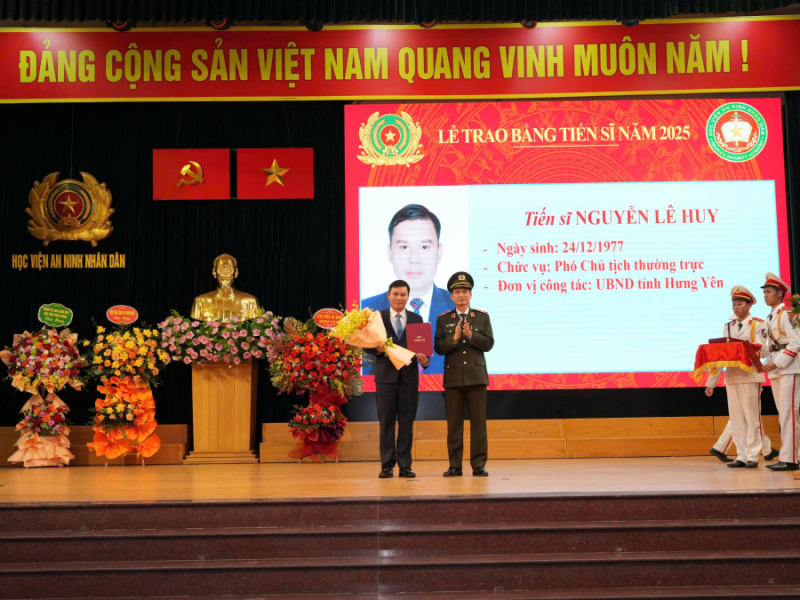 Học viện ANND trao bằng tiến sĩ năm 2025 -0