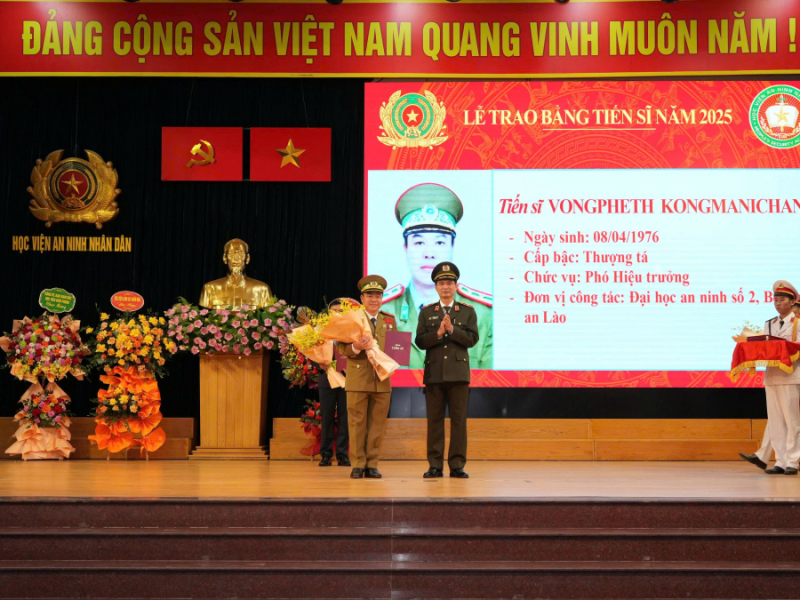 Học viện ANND trao bằng tiến sĩ năm 2025 -0