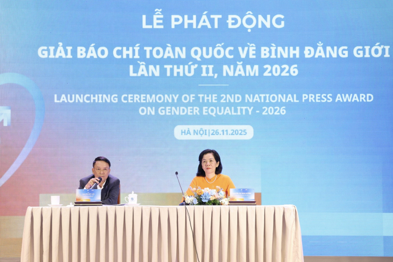 Phát động Giải báo chí toàn quốc về bình đẳng giới năm 2026 -0