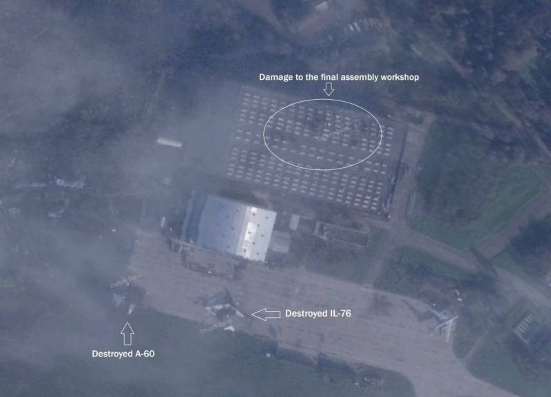 Ukraine công bố ảnh phá hủy máy bay hiếm của Nga -0