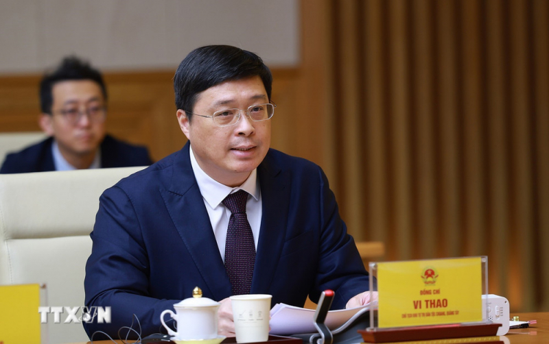 Thủ tướng Phạm Minh Chính tiếp Chủ tịch Khu tự trị dân tộc Choang Quảng Tây -0