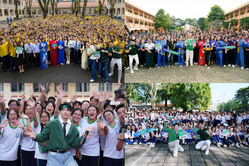Ho Chi Minh City Department of Education and Training, Vietnam Vovinam Federation, Nestlé MILO and Vietnamese stars support students before Vovinam performance record -0