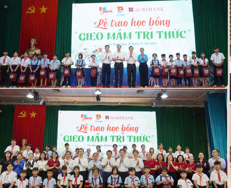 Thêm 200 học sinh có hoàn cảnh khó khăn tại tỉnh Tây Ninh được nhận học bổng “Gieo mầm tri thức” -0