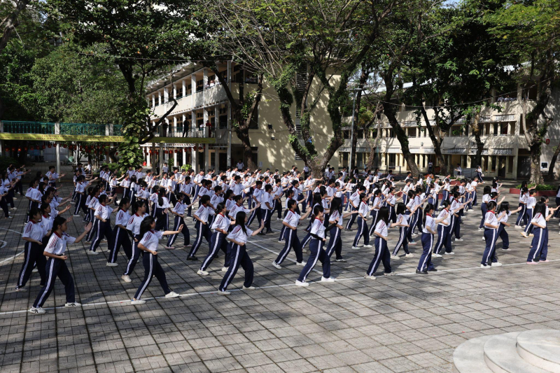 Ho Chi Minh City Department of Education and Training, Vietnam Vovinam Federation, Nestlé MILO and Vietnamese stars support students before Vovinam performance record -0