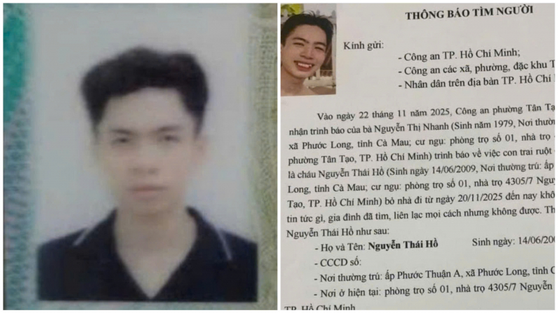Truy tìm thanh niên 16 tuổi “bỗng nhiên” mất liên lạc, nghi bị lừa đưa sang Campuchia  -0