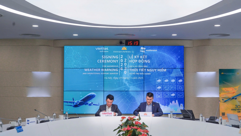 Viettel phát triển phần mềm cảnh báo thời tiết nguy hiểm cùng Vietnam Airlines -0