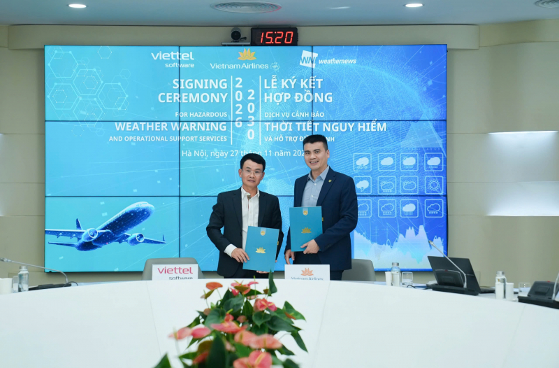 Viettel phát triển phần mềm cảnh báo thời tiết nguy hiểm cùng Vietnam Airlines -0