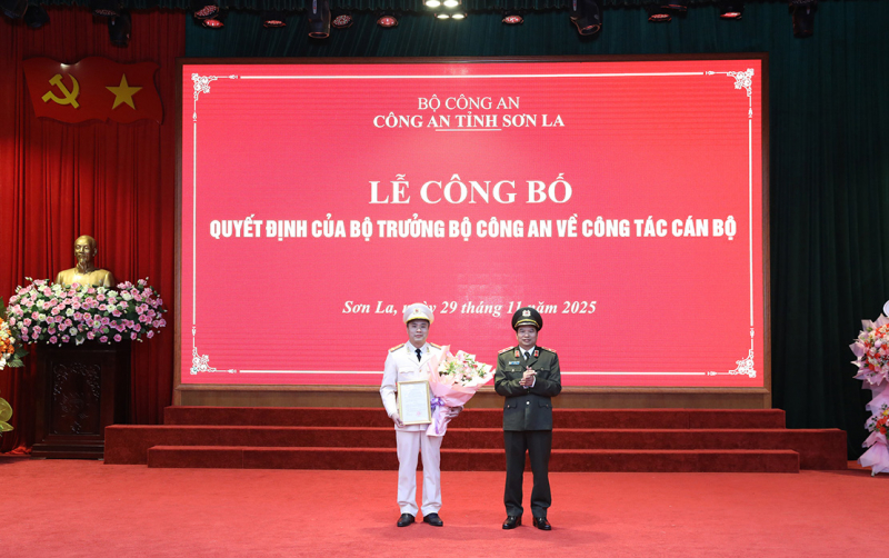 Công an tỉnh Sơn La có tân Phó giám đốc -0