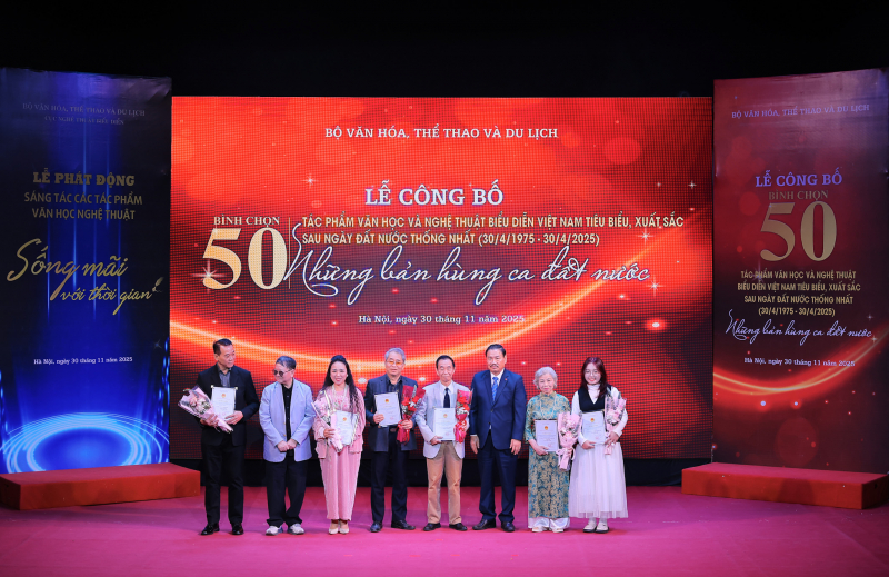 Công bố 50 tác phẩm xuất sắc, phát động sáng tác văn học, nghệ thuật “Sống mãi với thời gian” -0