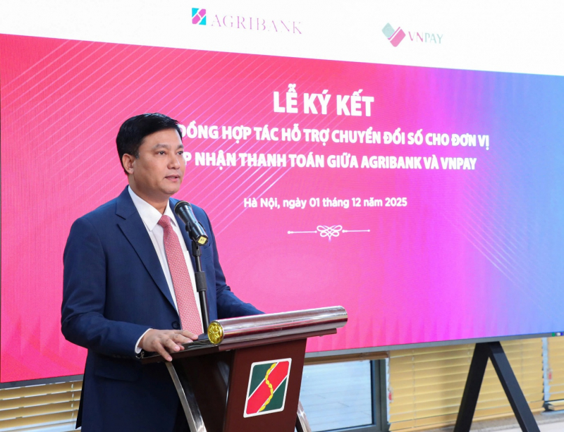 Agribank và VNPAY ký kết hợp tác triển khai gói giải pháp chuyển đổi số cho hộ kinh doanh -0