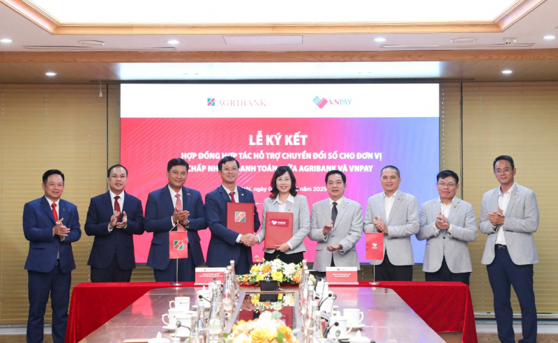Agribank và VNPAY ký kết hợp tác triển khai gói giải pháp chuyển đổi số cho hộ kinh doanh -0