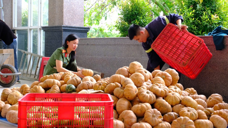 Hàng chục tấn nông sản tươi rói đến với bà con vùng lũ Khánh Hòa -1