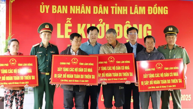 Khởi công thêm nhiều căn nhà ở Lâm Đồng trong “Chiến dịch Quang Trung” -0