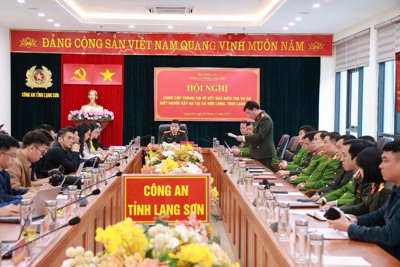 Giám đốc Công an tỉnh Lạng Sơn chủ trì hội nghị thông tin chính thức vụ án Đoàn Văn Sáng giết người -0