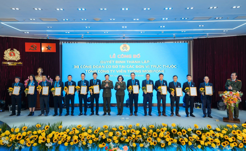 Công bố thành lập Hội Phụ nữ Tổng Công ty MobiFone và 38 tổ chức Công đoàn cơ sở -0