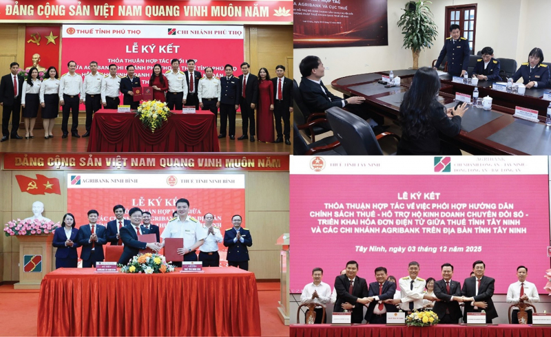 Agribank và Cục Thuế ký kết hợp tác hỗ trợ hộ kinh doanh chuyển đổi từ thuế khoán sang thuế kê khai -0