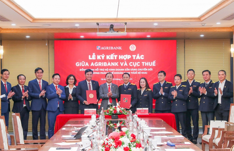 Agribank và Cục Thuế ký kết hợp tác hỗ trợ hộ kinh doanh chuyển đổi từ thuế khoán sang thuế kê khai -0