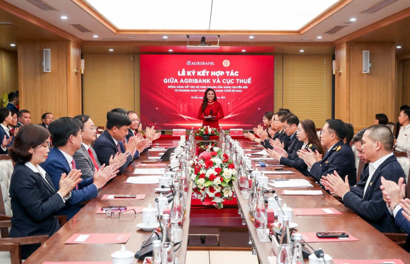 Agribank và Cục Thuế ký kết hợp tác hỗ trợ hộ kinh doanh chuyển đổi từ thuế khoán sang thuế kê khai -0