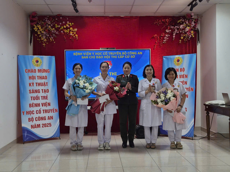 Sôi nổi hội thao Kỹ thuật sáng tạo tuổi trẻ ngành y tế cấp cơ sở Bệnh viện  Y học cổ truyền Bộ Công an -0