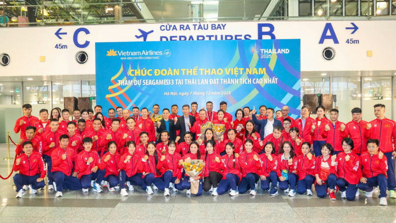 Đoàn Thể thao Việt Nam lên đường dự SEA Games 33: Ý chí trong đầu, lửa trong tim -0