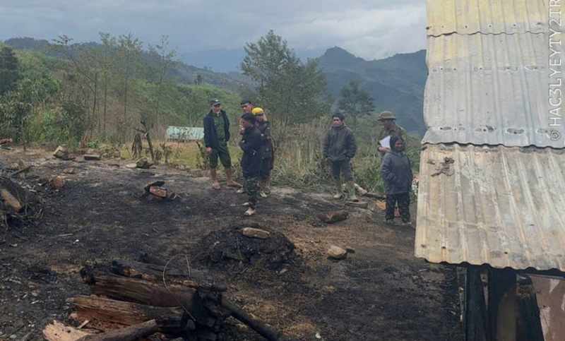 Nhóm lửa sưởi ấm gây cháy nhà, một cụ ông tử vong -0