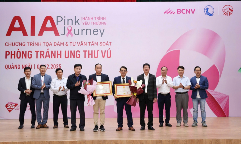 AIA Việt Nam tiếp tục triển khai “Hành trình Yêu thương” tại Quảng Ngãi -0