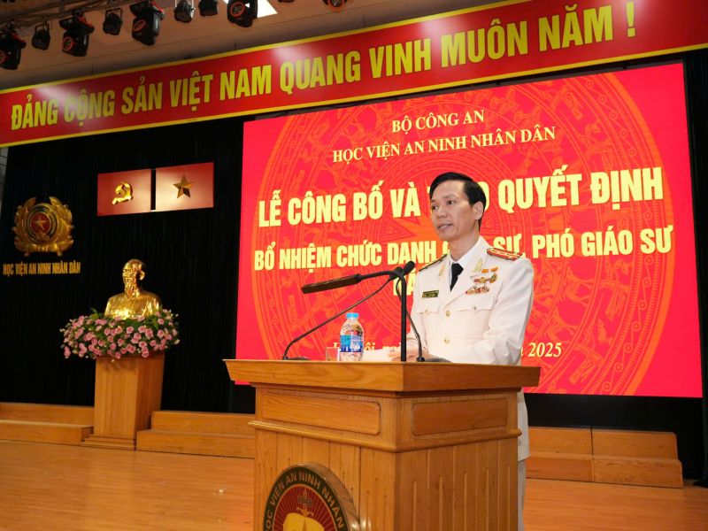 Học viện ANND trao quyết định bổ nhiệm Giáo sư, Phó Giáo sư năm 2025 -0