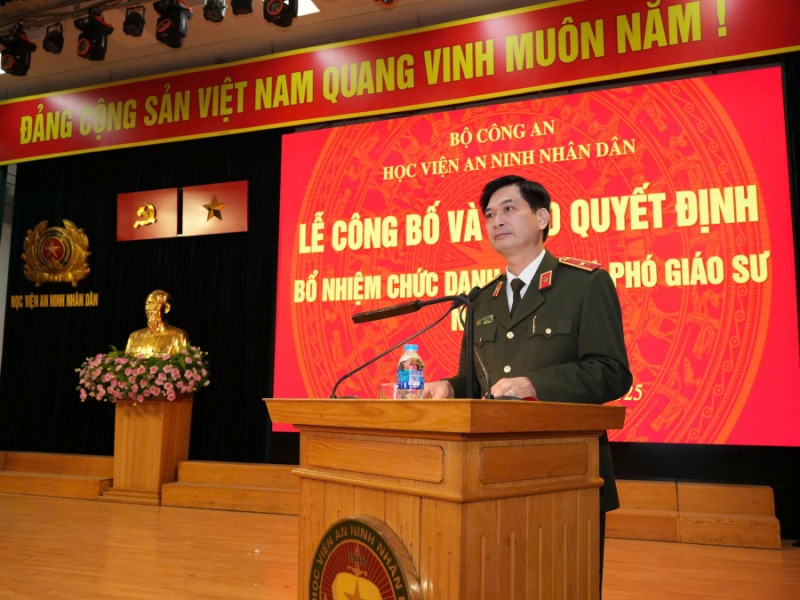 Học viện ANND trao quyết định bổ nhiệm Giáo sư, Phó Giáo sư năm 2025 -0