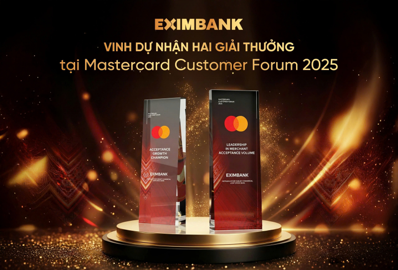 Eximbank nhận hai giải thưởng danh giá tại “The Mastercard Customer Forum 2025” -0