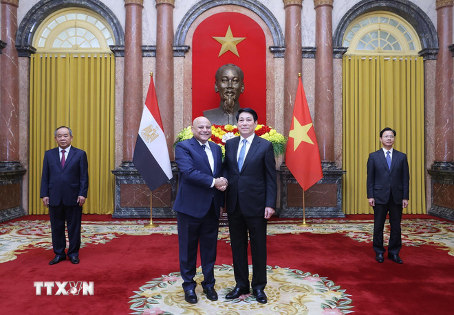 Chủ tịch nước Lương Cường tiếp Đại sứ các nước trình Thư ủy nhiệm -0