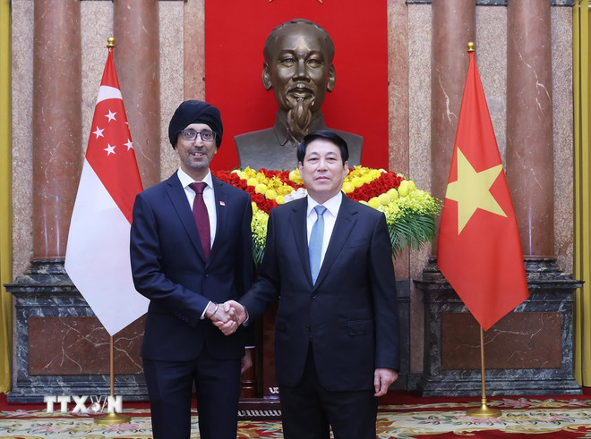 Chủ tịch nước Lương Cường tiếp Đại sứ các nước trình Thư ủy nhiệm -0