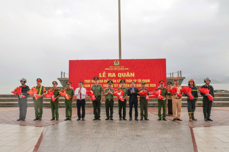 Công an Khánh Hòa ra quân cao điểm tấn công, trấn áp tội phạm, đảm bảo ANTT Tết Nguyên đán Bính Ngọ 2026 -0