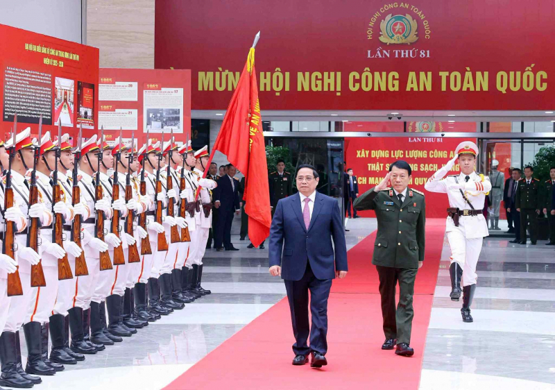 Thủ tướng Chính phủ Phạm Minh Chính dự Hội nghị Công an toàn quốc lần thứ 81 -0