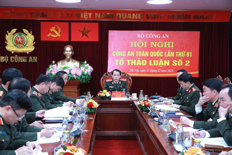 Phát huy dân chủ, trí tuệ phiên thảo luận tổ Hội nghị Công an toàn quốc lần thứ 81 -1