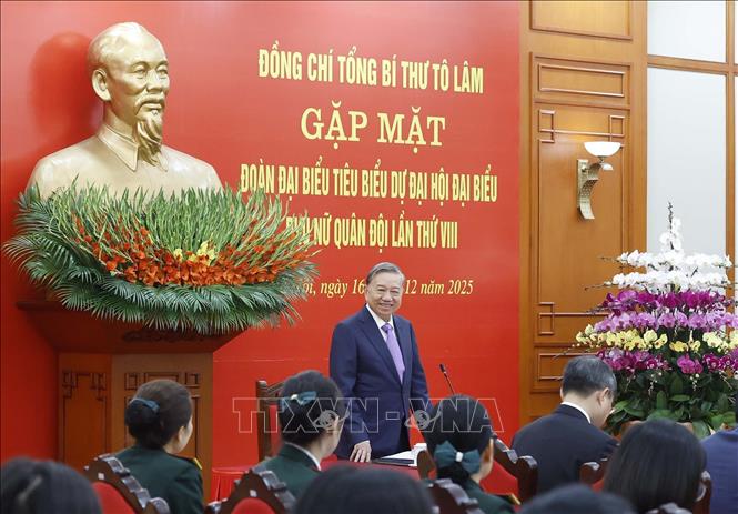 Tổng Bí thư Tô Lâm: Phấn đấu mỗi cá nhân Phụ nữ Quân đội là một gương sáng -0