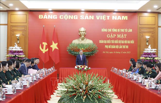 Tổng Bí thư Tô Lâm: Phấn đấu mỗi cá nhân Phụ nữ Quân đội là một gương sáng -0