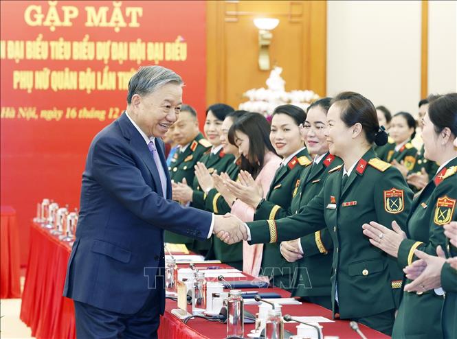 Tổng Bí thư Tô Lâm: Phấn đấu mỗi cá nhân Phụ nữ Quân đội là một gương sáng -0