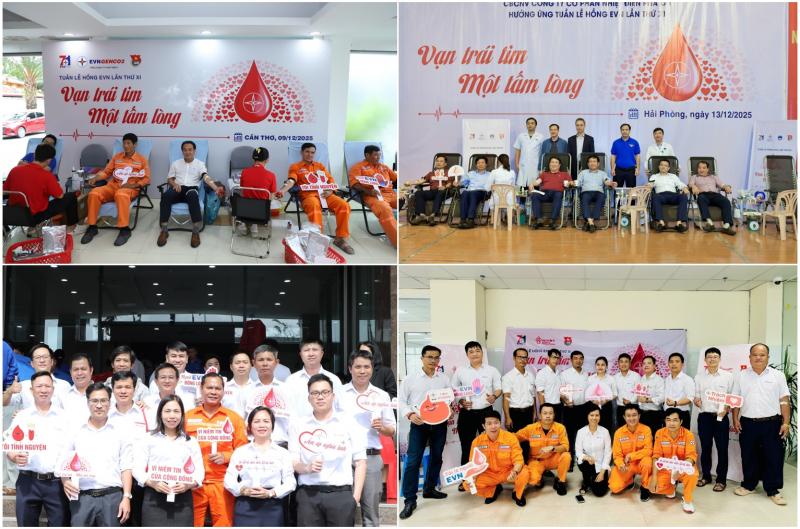 EVNGENCO2 a contribuit cu peste 700 de unități de sânge în cadrul celei de-a 11-a Săptămâni de Donare de Sânge EVN.