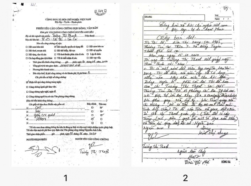 Cần làm rõ giá trị pháp lý của những tờ giấy bán đất viết tay -0