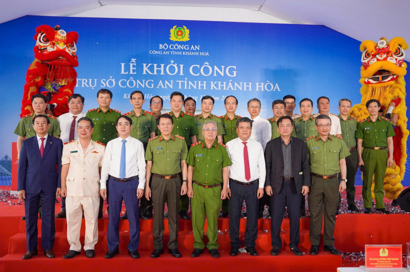 Bộ Trưởng Bộ Công an Lương Tam Quang dự Lễ khởi công xây dựng trụ sở Công an tỉnh Khánh Hòa -0