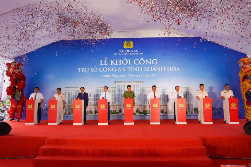 Bộ Trưởng Bộ Công an Lương Tam Quang dự Lễ khởi công xây dựng trụ sở Công an tỉnh Khánh Hòa -0