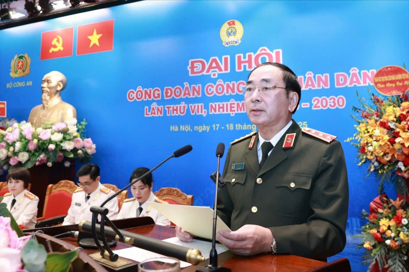 Phiên trọng thể Đại hội đại biểu Công đoàn CAND lần thứ VII -0