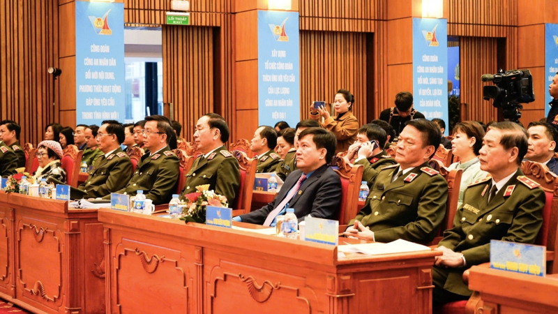 Phiên trọng thể Đại hội đại biểu Công đoàn CAND lần thứ VII -0