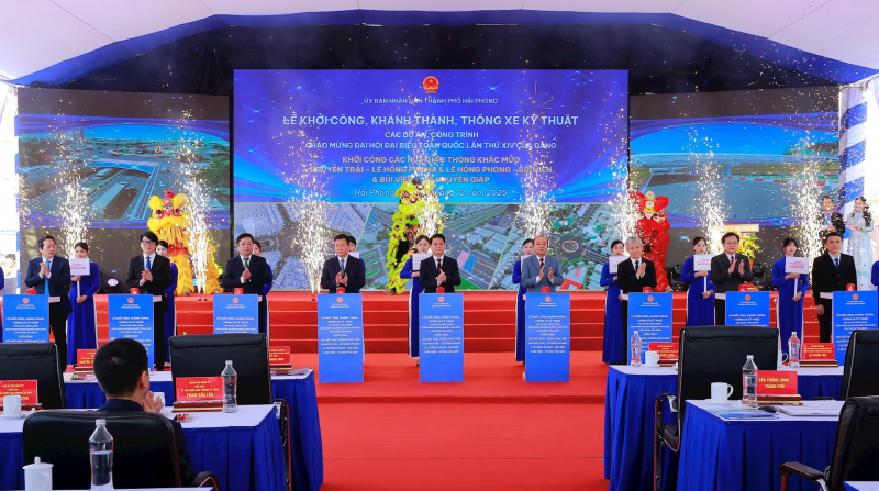 Hải Phòng, Quảng Ninh đồng loạt khởi công, khánh thành 44 dự án, công trình trọng điểm -0