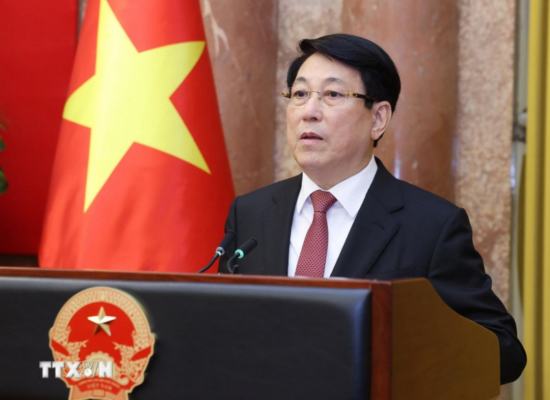 Chủ tịch nước Lương Cường chủ trì lễ trao quyết định thăng quân hàm Thượng tướng -0