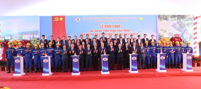 TKV khởi công 2 dự án trọng điểm chào mừng Đại hội Đảng toàn quốc lần thứ XIV -0
