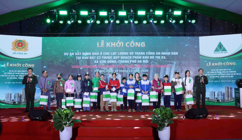 Khởi công Dự án xây dựng nhà ở cho lực lượng vũ trang CAND tại xã Vĩnh Thanh và xã Sơn Đồng và TP Hà Nội -2